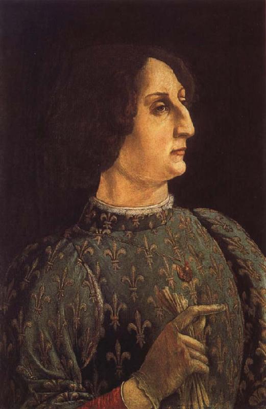 Pollaiuolo, Piero Portrat of Galeas-Maria Sforza oil painting image